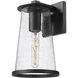 Bar Harbor 1 Light 12.5 inch Sand Black Outdoor Wall Light