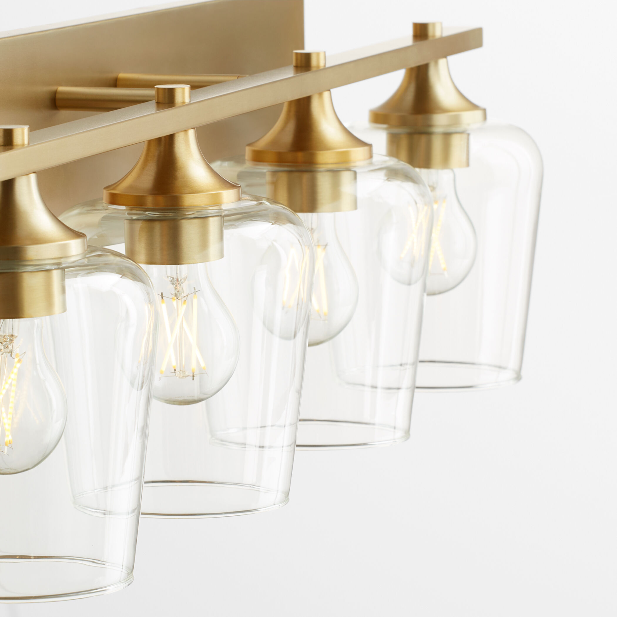 Veno 4 Light 32 inch Aged Brass Vanity Light Wall Light