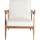Oscar Light Brown and Cream Arm Chair