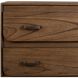 McKagan Brown Mindi Wood and Black 3 Drawer Chest