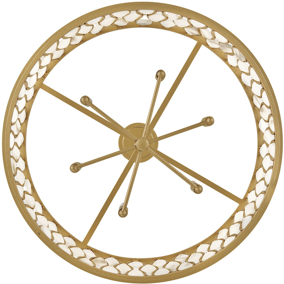 Estie 6 Light 28 inch Piastra Gold Interior Hanging Ceiling Light