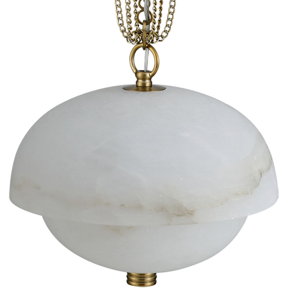 Volterra LED 17 inch Winter Brass Pendant Ceiling Light