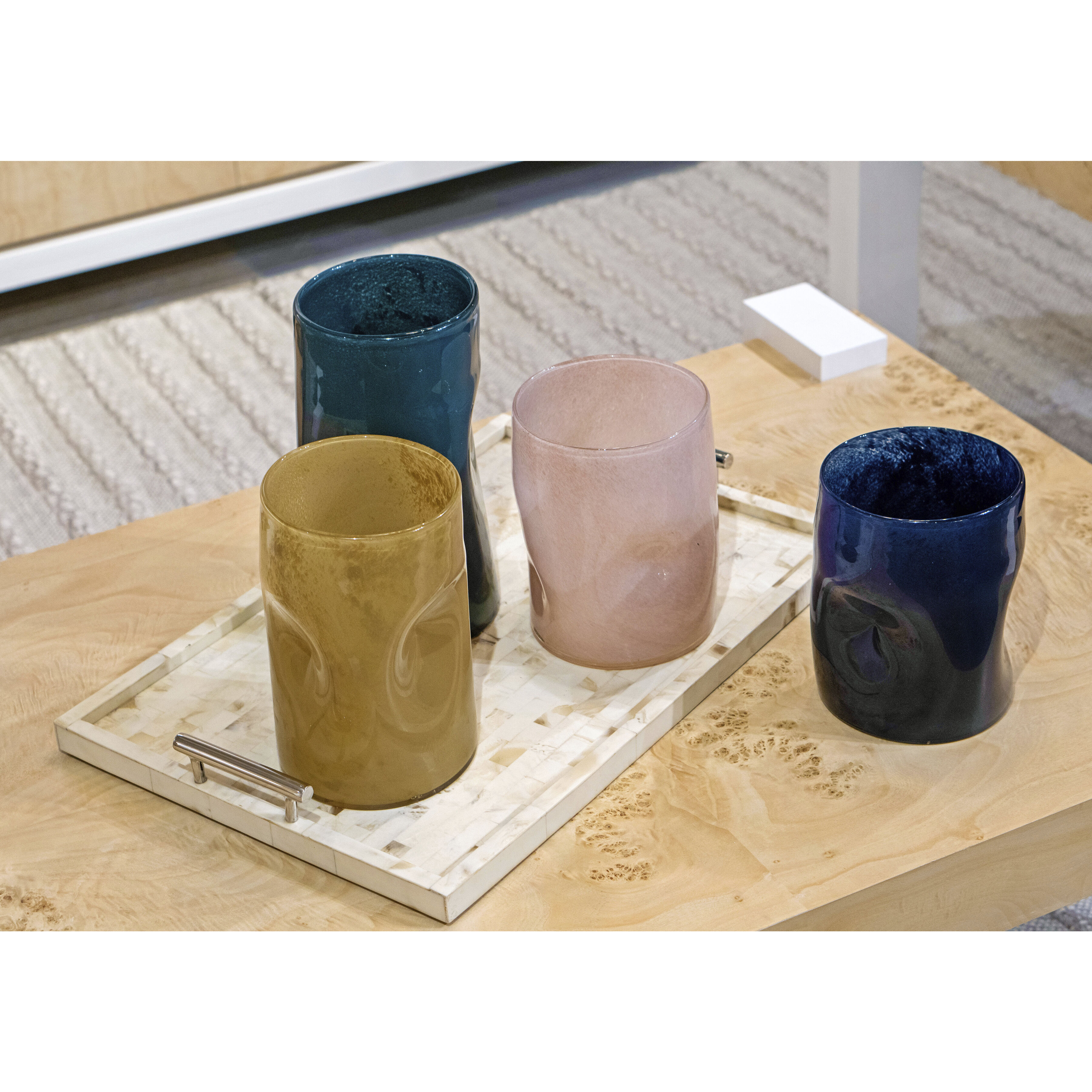 Alina 12 X 6 inch Vase in Dark Green