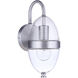 Sivo Outdoor Wall Mount in Satin Aluminum, Small