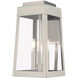 Oslo 3 Light 16 inch Brushed Nickel Outdoor Wall Lantern