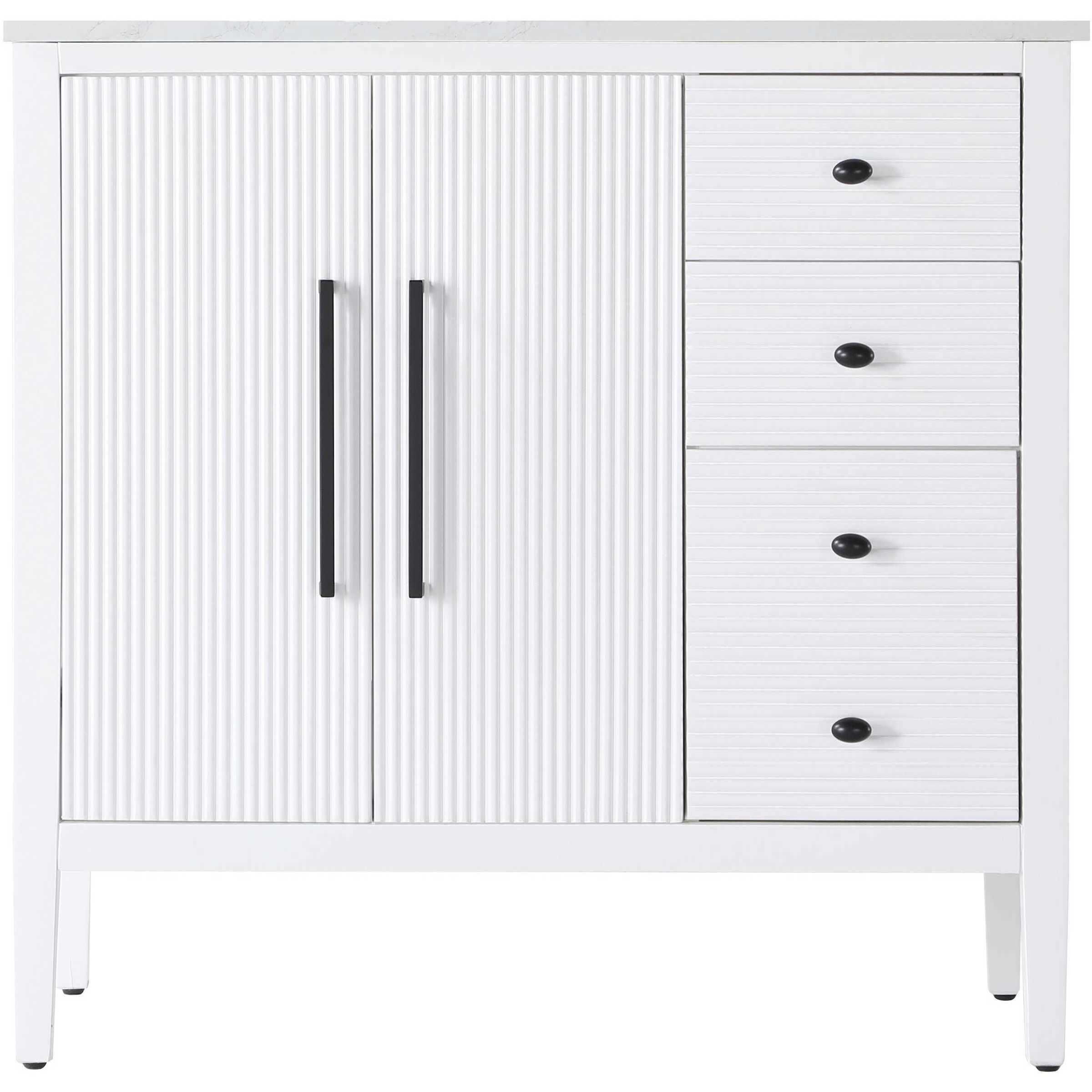 Blakely 36 X 34 inch White Bathroom Vanity Cabinet