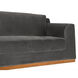 Seville Grey Velvet Sofa
