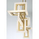 Inizio Linear Chandelier Ceiling Light in Gold