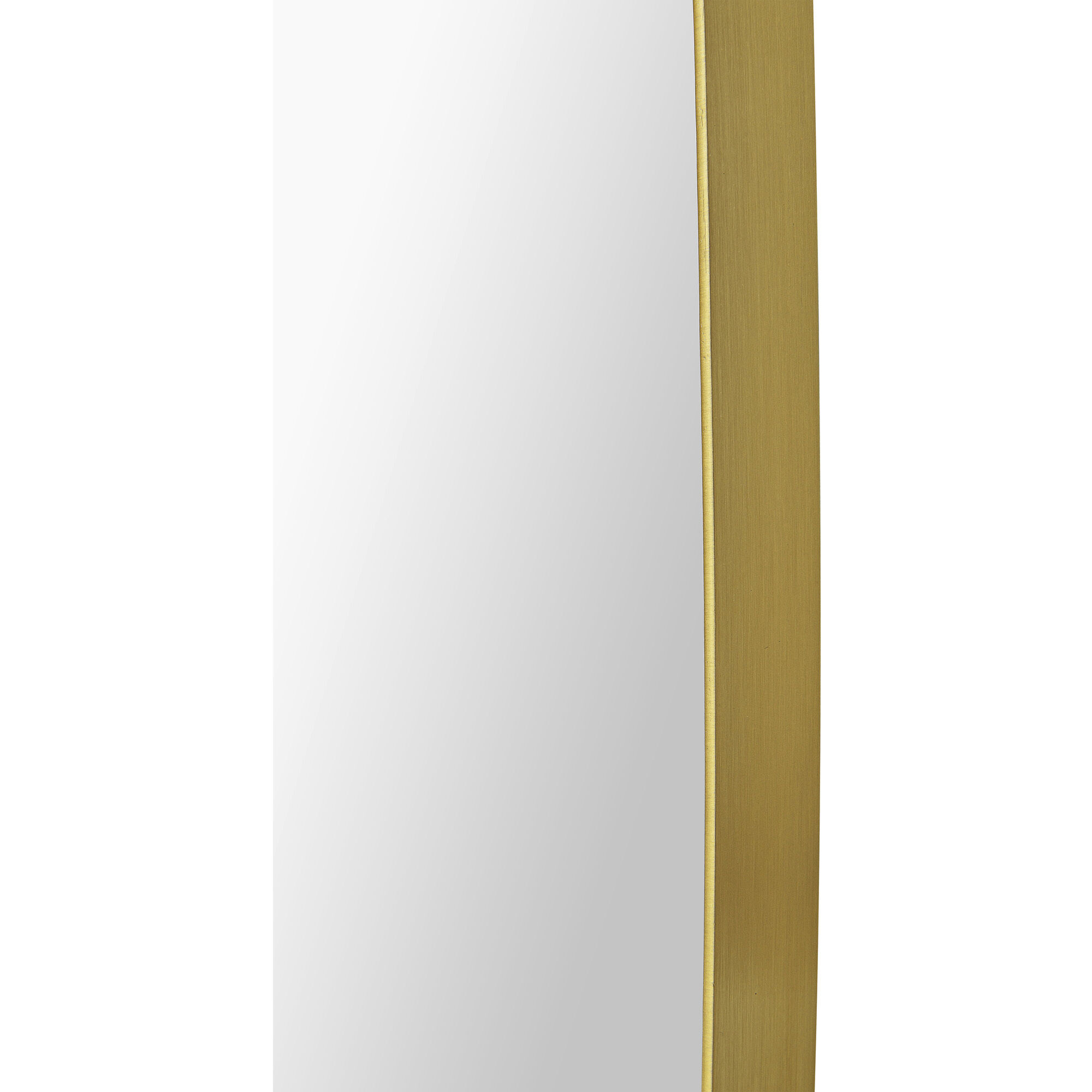 Gallegos 36 X 24 inch Brushed Brass and Clear Mirror