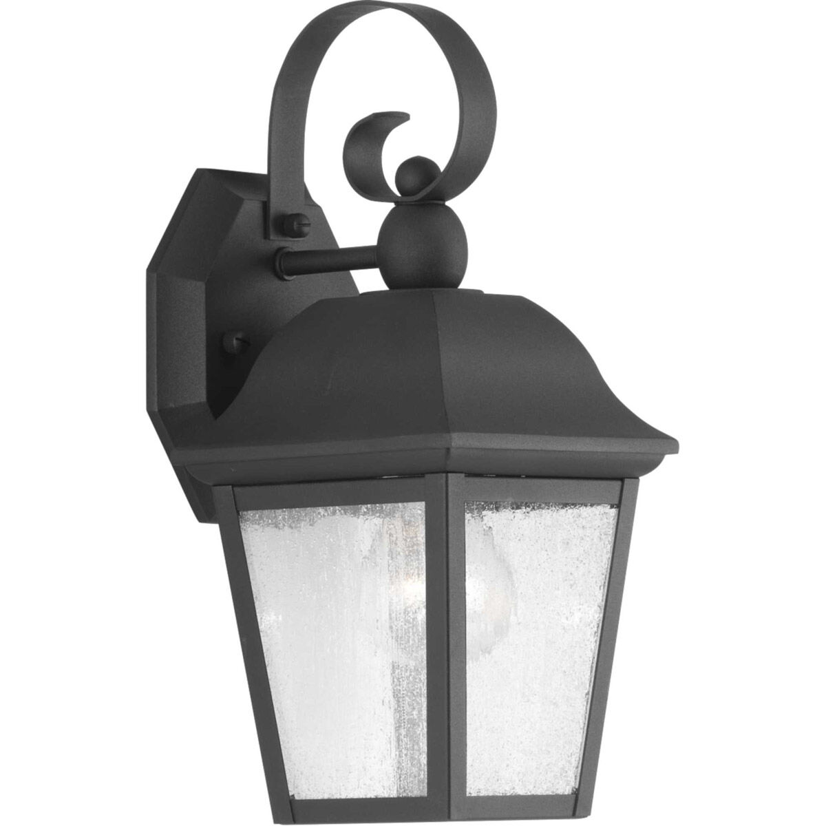 Orman 1 Light 13 inch Textured Black Outdoor Wall Lantern, Small, Design Series