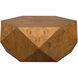 Hughes 40 X 16 inch Caramel-Toned Poplar Burl Veneer Coffee Table