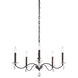 Modique 5 Light 27 inch Heirloom Bronze Chandelier Ceiling Light in Heritage