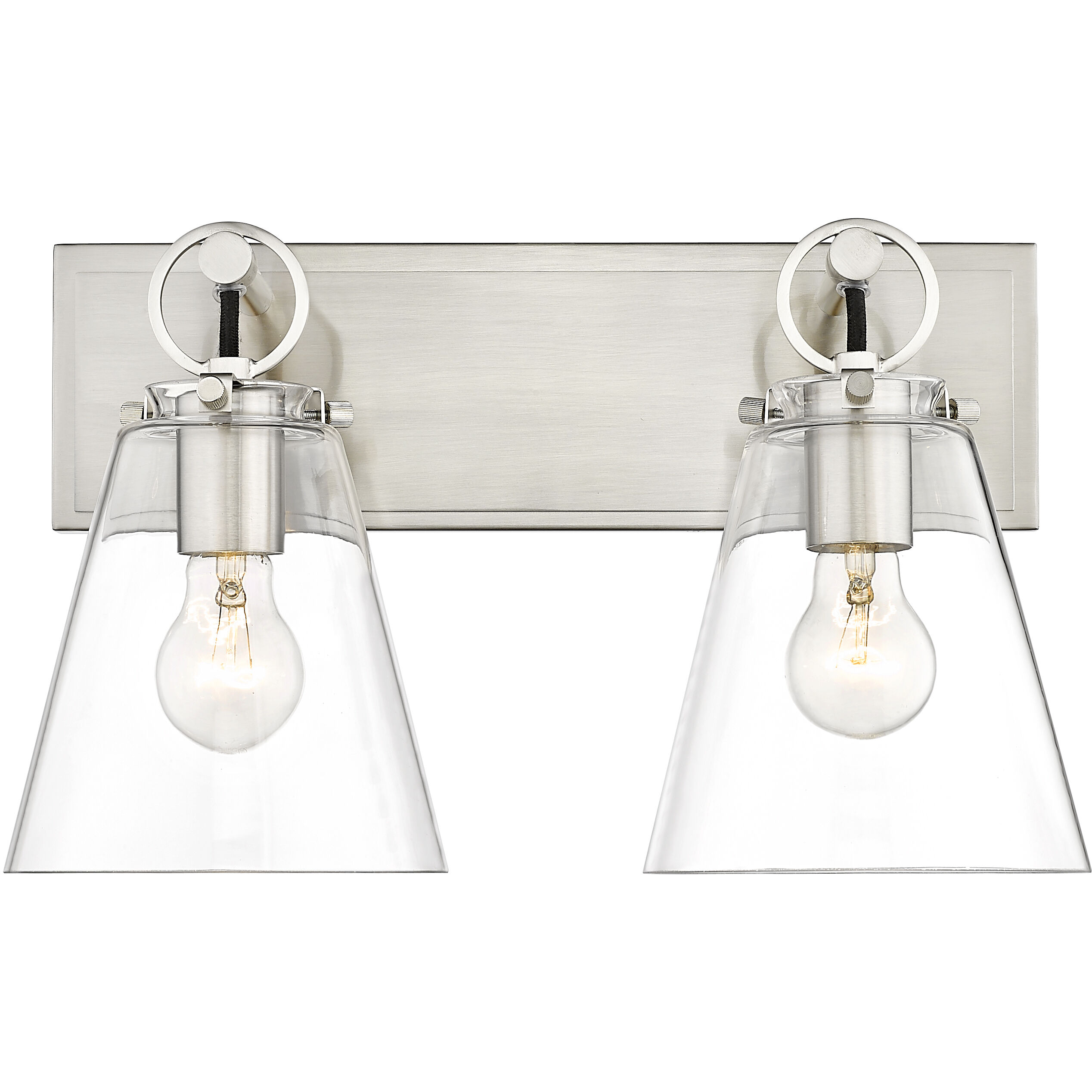 Harper 2 Light 15.5 inch Brushed Nickel Vanity Wall Light