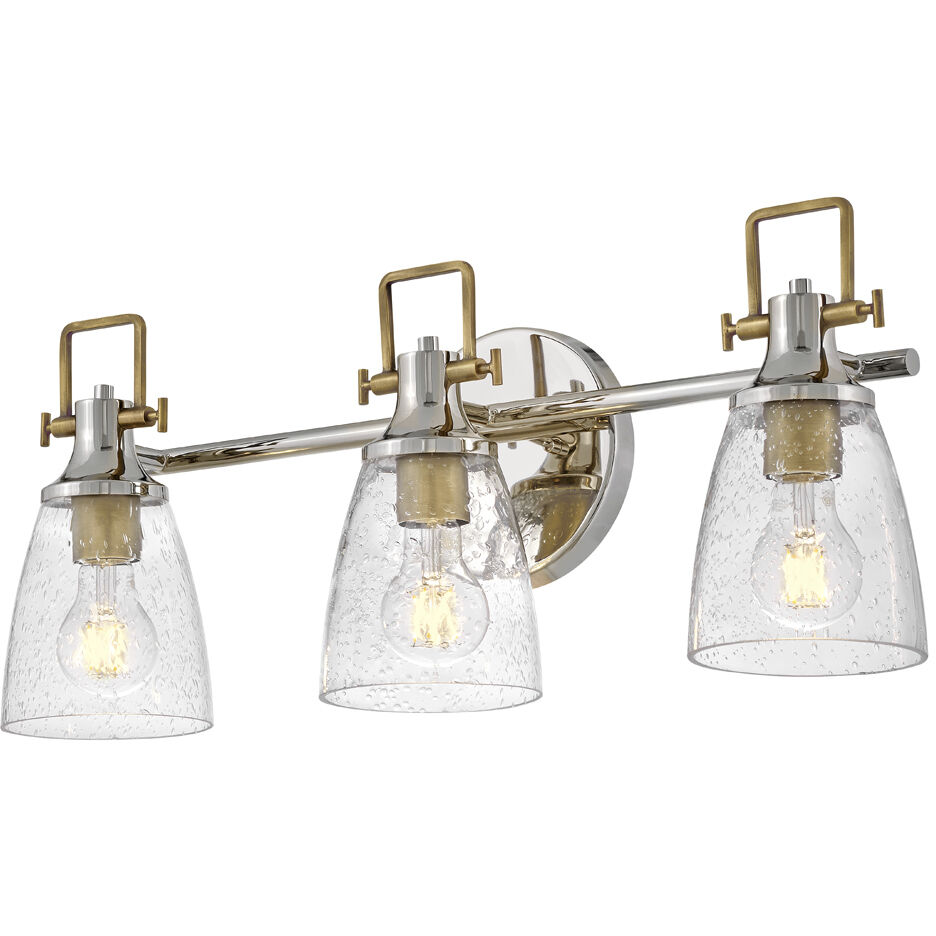 Easton 3 Light 24 inch Polished Nickel Bath Light Wall Light