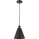 Ballston Cone 1 Light 8 inch Oil Rubbed Bronze Mini Pendant Ceiling Light