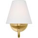 Drew & Jonathan Scott Albion 1 Light 6 inch Satin Brass Sconce Wall Light