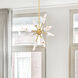 Star Dust 8 Light 15 inch Brushed Gold Pendant Ceiling Light