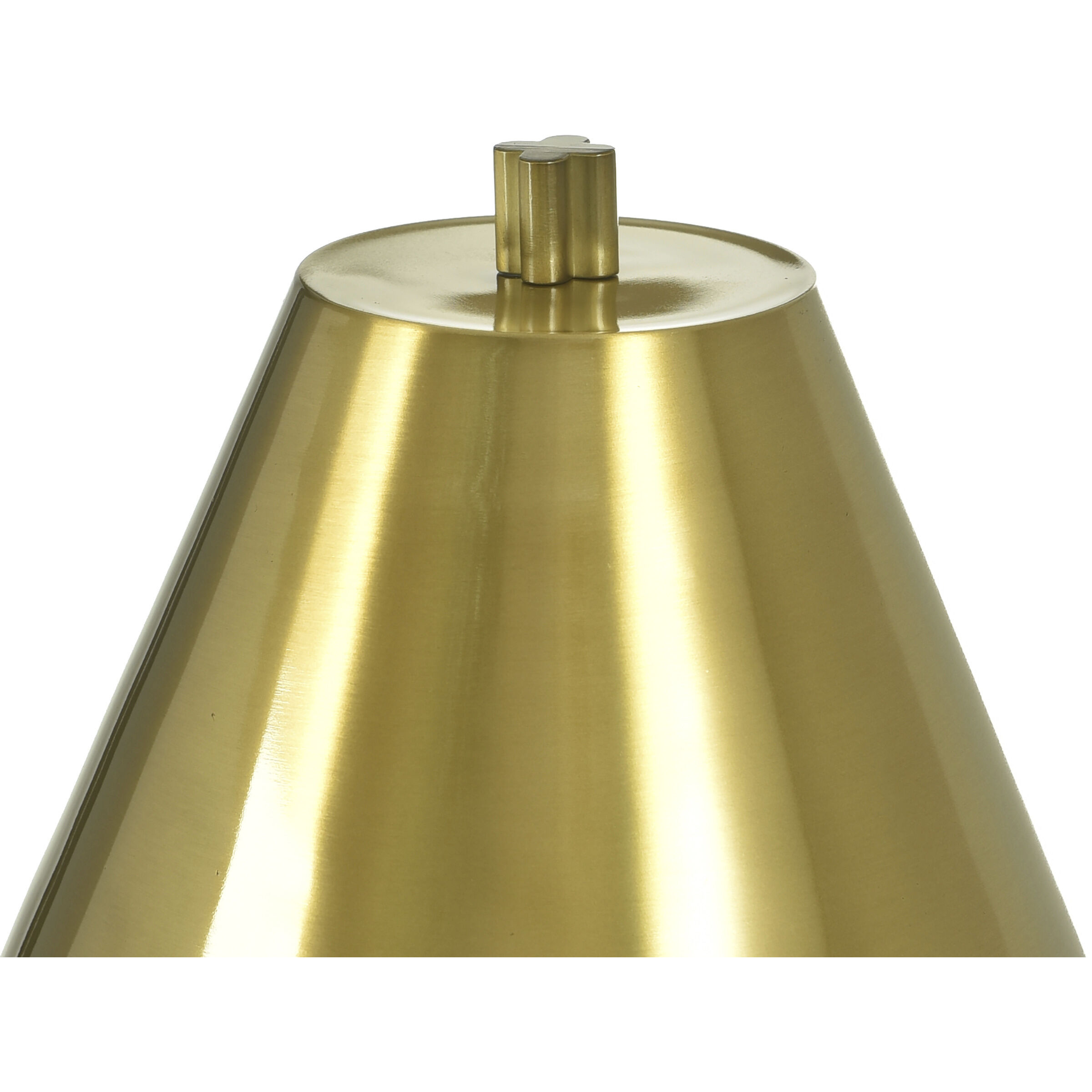 Daphne 36 inch 40 watt White Marble and Polished Brass Table Lamp Portable Light