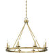 Middleton 8 Light 33 inch Warm Brass Chandelier Ceiling Light, Essentials