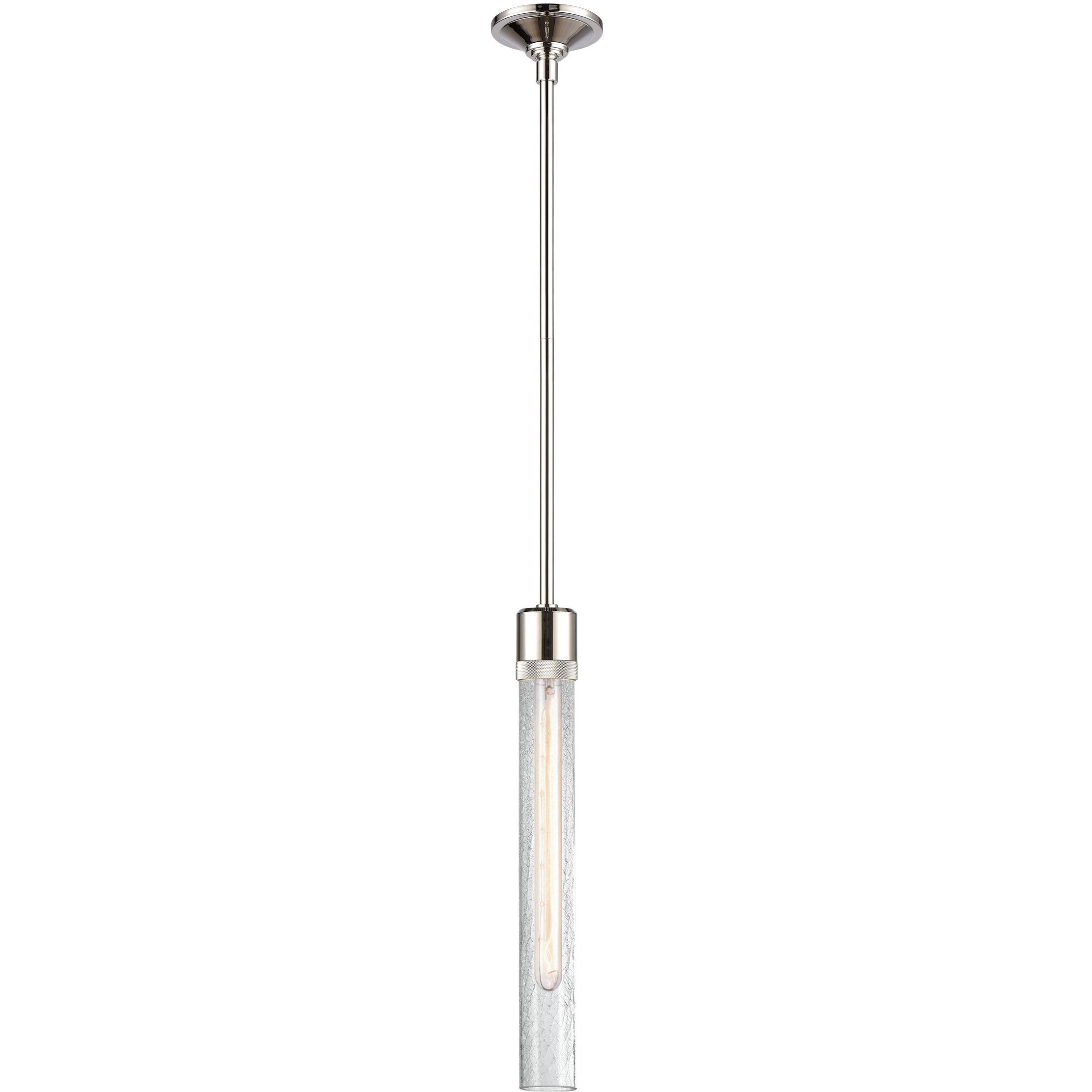 Zigrina 1 Light 5.13 inch Polished Nickel Pendant Ceiling Light