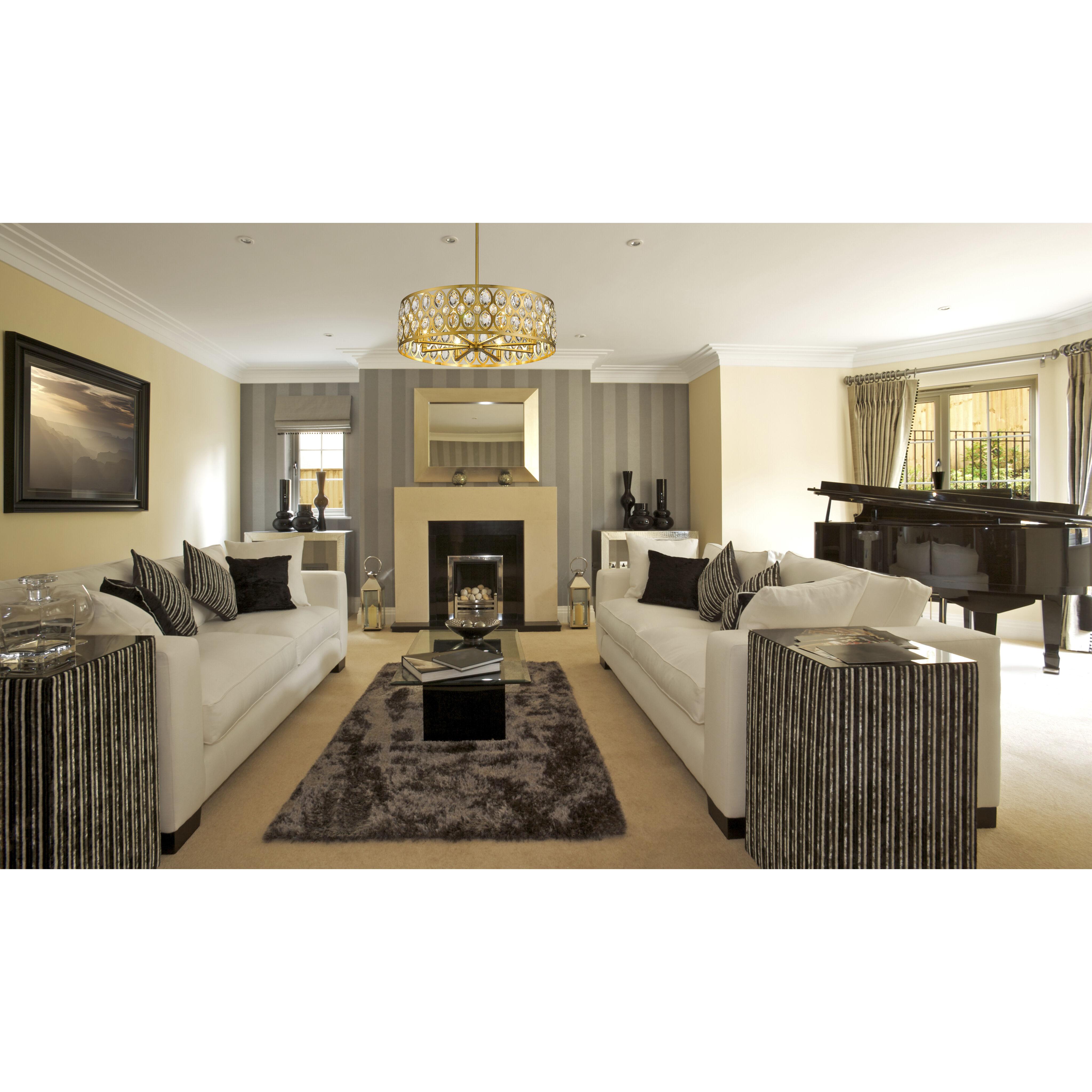 Dealey 8 Light 30.25 inch Heirloom Brass Chandelier Ceiling Light