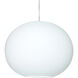 Jordo 1 Light Satin Nickel Cord Pendant Ceiling Light
