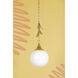 Victoria 1 Light 9 inch Vintage Gold Leaf Pendant Ceiling Light