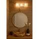 Stopwatch 33.25 X 30 inch Gold Accent Wall Mirror, Varaluz Casa