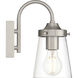 Dickens 1 Light 4.75 inch Brushed Steel Wall Sconce Wall Light