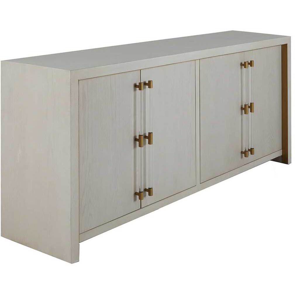 Winford Cerused White / Stained Gold Cabinet