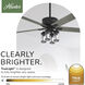 Astwood II 52 inch Matte Black with Dark Gray Oak and Matte Black Blades Ceiling Fan