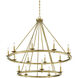 Middleton 15 Light 45 inch Warm Brass Chandelier Ceiling Light, Essentials