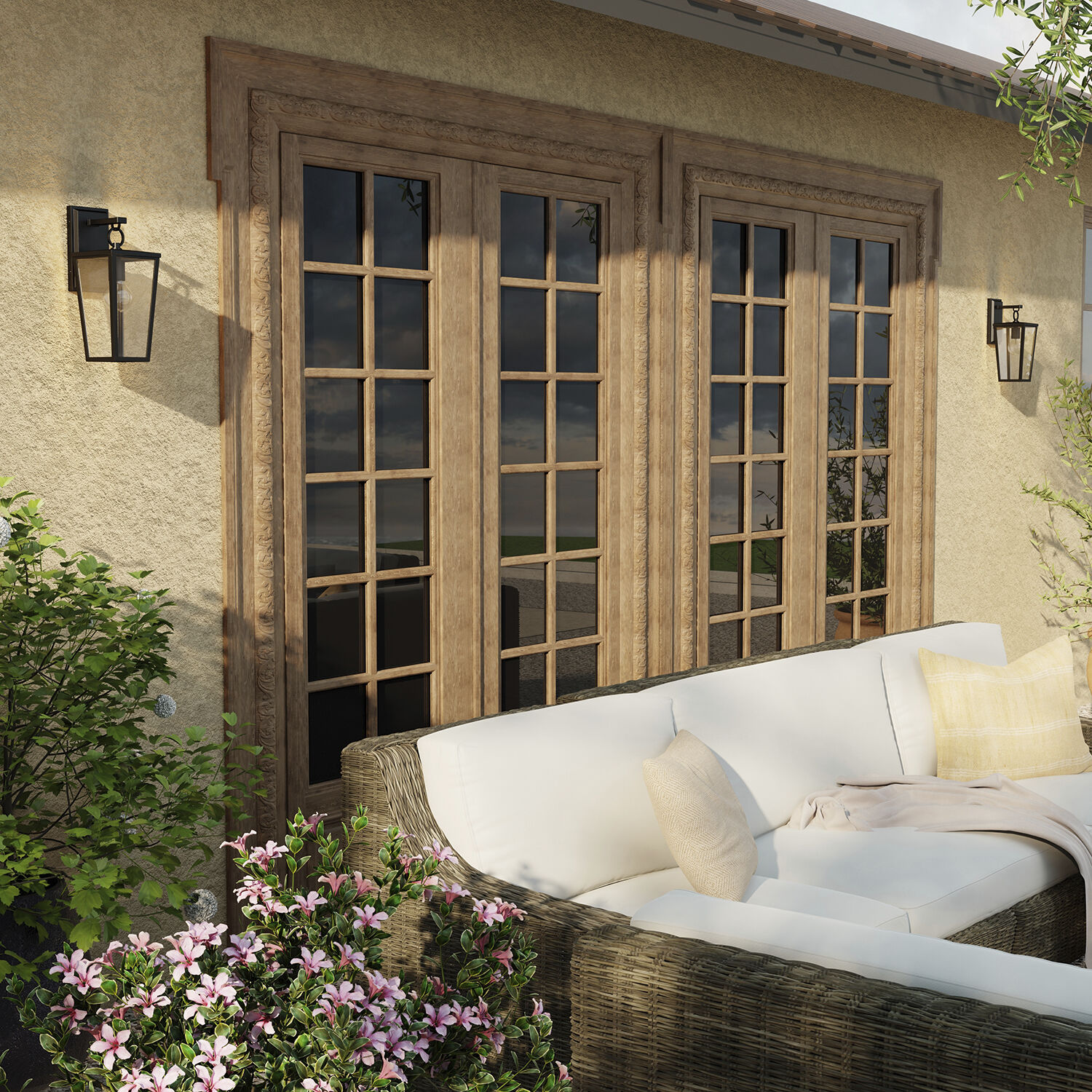 Elliott 1 Light 15.5 inch Black Outdoor Wall Lantern