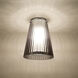 Dion 1 Light 6.13 inch Black Flush Mount Ceiling Light