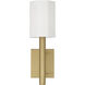 Adrian 1 Light 5 inch Aged Brass Sconce Wall Light