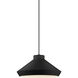 Koma LED 15 inch Satin Black Pendant Ceiling Light