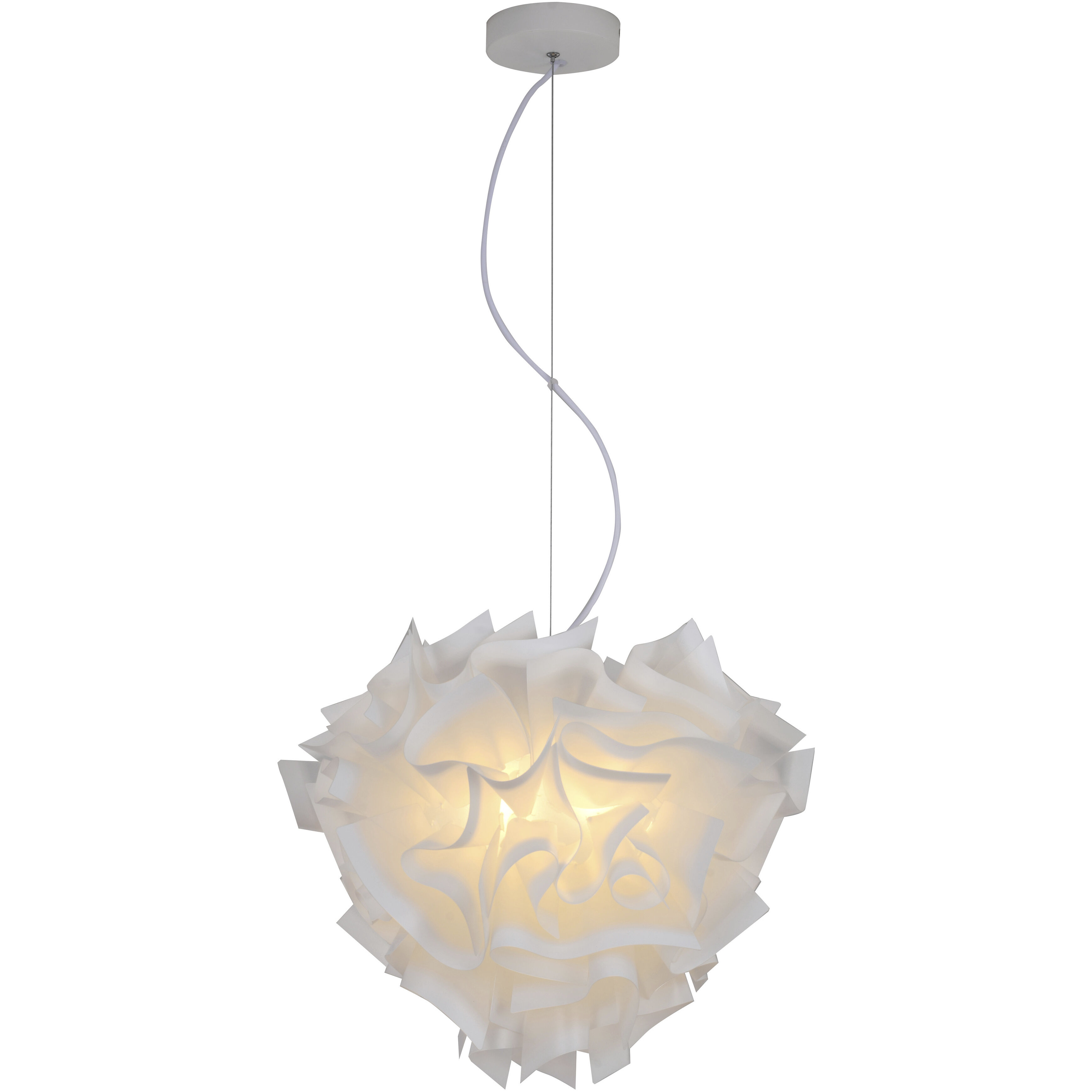 Canada 1 Light 16.5 inch White Chandelier Ceiling Light