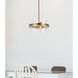 Serena 8 Light 16 inch Satin Gold Pendant Ceiling Light