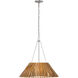 Marie Flanigan CORINNE LED 24.25 inch Polished Nickel Wrapped Hanging Shade Ceiling Light