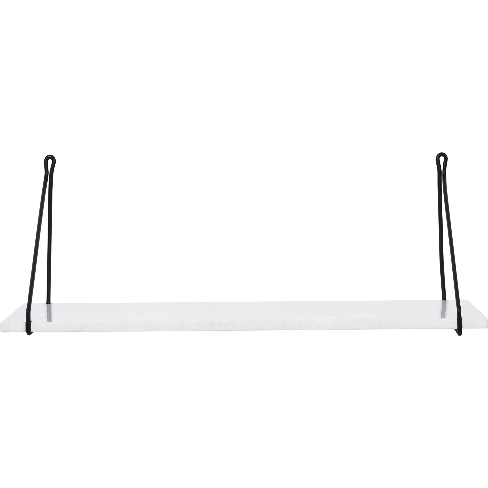 Naira 28 inch White Wall Shelf