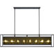 Infinity 16 Light 56 inch Misty Charcoal Linear Chandelier Ceiling Light
