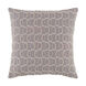 Solid Bold II 18 X 18 inch Medium Gray and Cream Throw Pillow