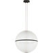 Sean Lavin Bicono Round LED 18 inch Nightshade Black Pendant Ceiling Light