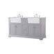 Franklin 60 X 22 X 34.75 inch Grey Bathroom Vanity Cabinet