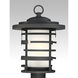 Lansing 1 Light 17 inch Textured Black Outdoor Post Lantern