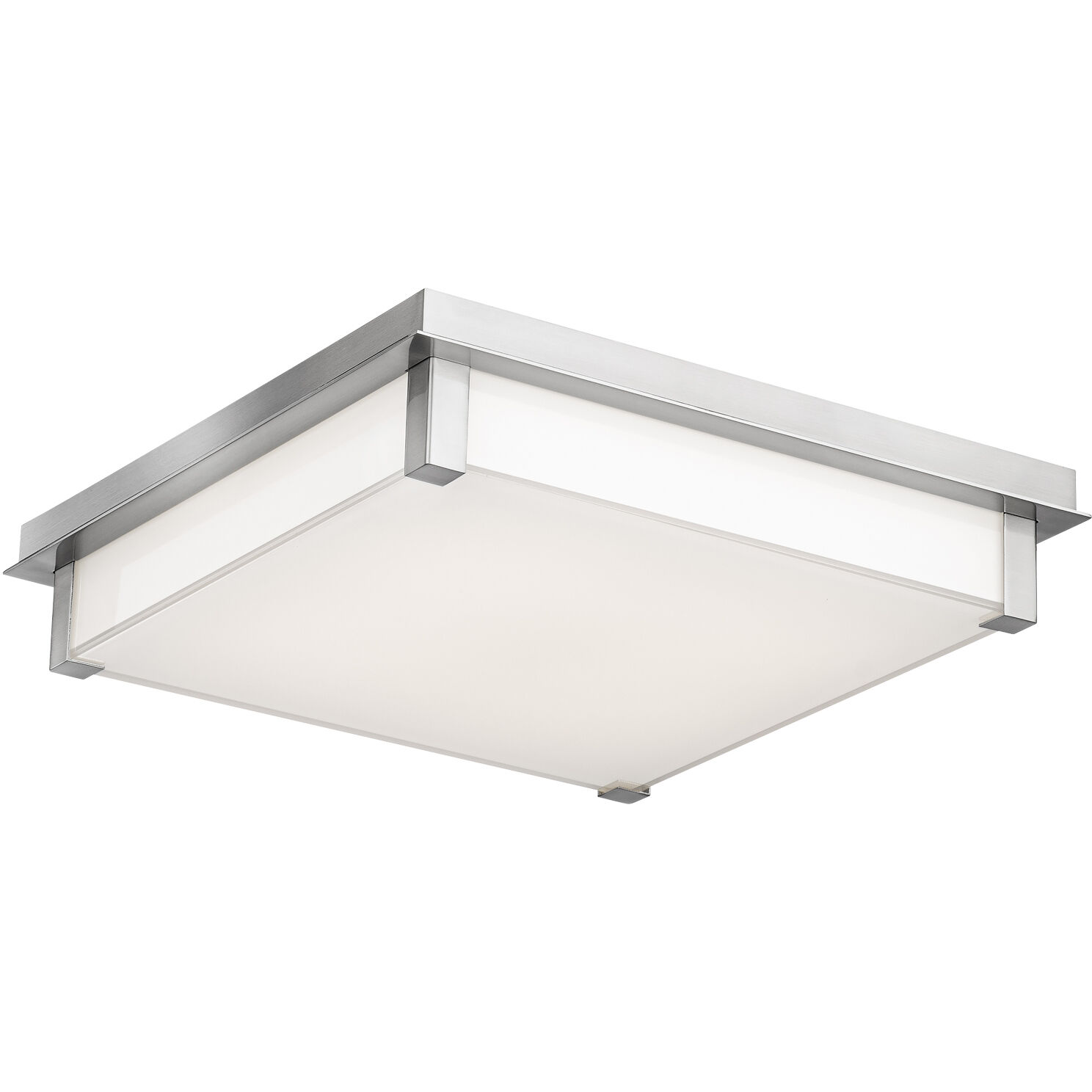Polar LED 14 inch Brushed Nickel Flush Mount Ceiling Light