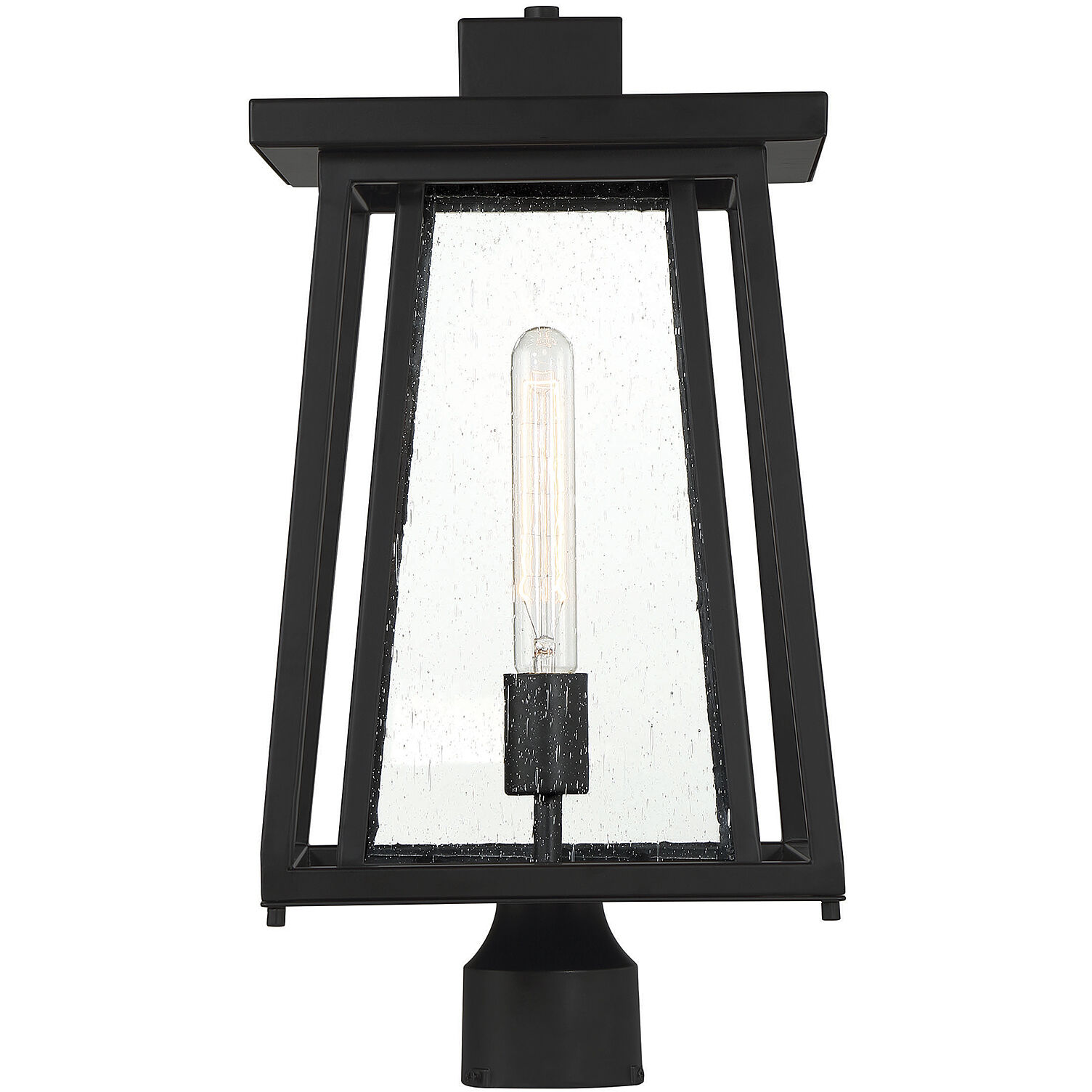 Denver 1 Light 19 inch Black Outdoor Post Lantern