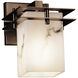 LumenAria LED 6.5 inch Polished Chrome Wall Sconce Wall Light in 700 Lm LED, Round Flared, Metropolis
