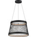 Loom LED 18.75 inch Black Single Pendant Ceiling Light