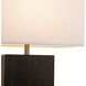Zen 28 inch 23.00 watt Ebony and Weathered Brass Table Lamp Portable Light